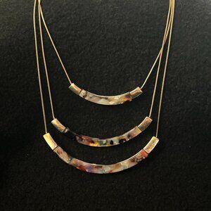Express Multi-Colored Tortoise Shell Necklace